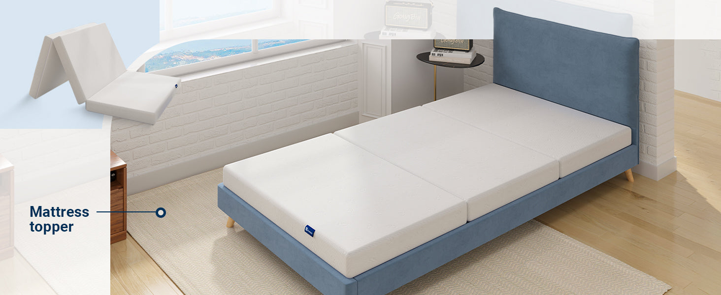 Avenco tri folding gel memory foam mattress with comfort and convenience Avenco Mattress