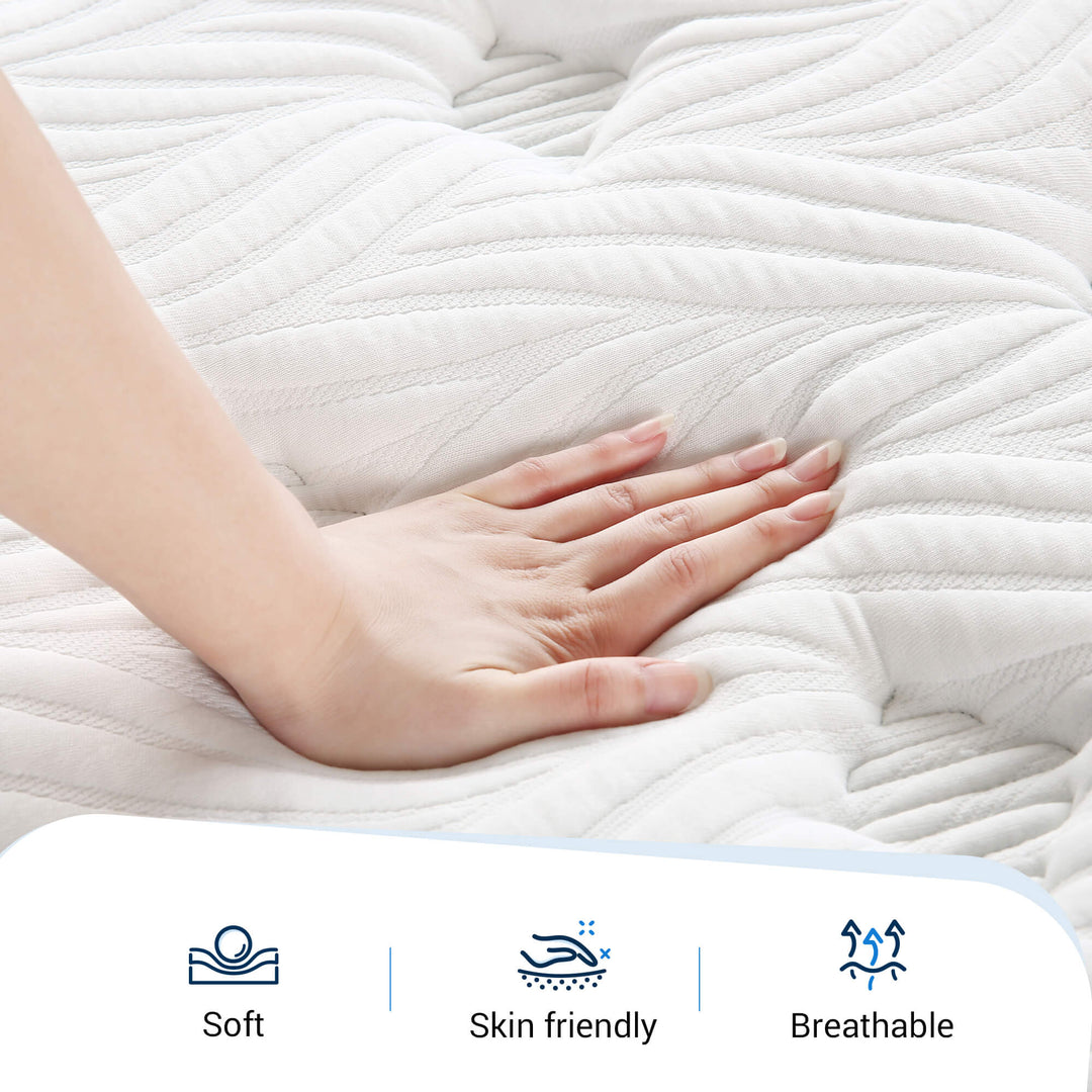 Avenco zone affordable innerspring hybrid mattress in 6 sizes
