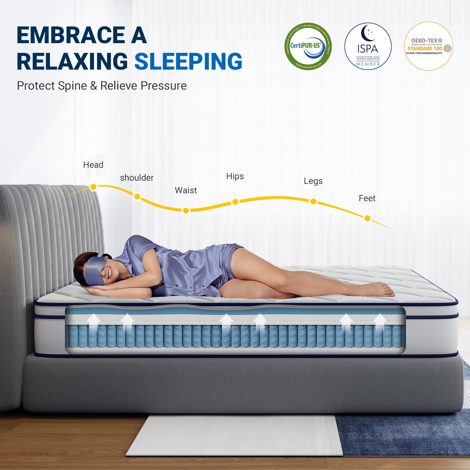 Avenco phantom spring gel hybrid mattress Avenco® Mattress
