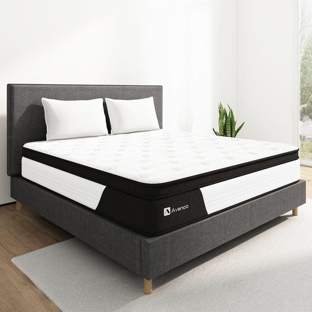 Avenco zone affordable innerspring hybrid mattress in 6 sizes